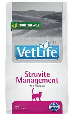 Farmina Vet Life Cat Struvite Management сухой корм для взрослых при рецидивах МКБ струвитного типа